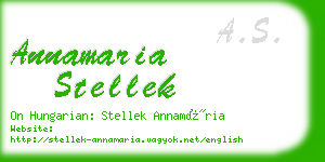 annamaria stellek business card